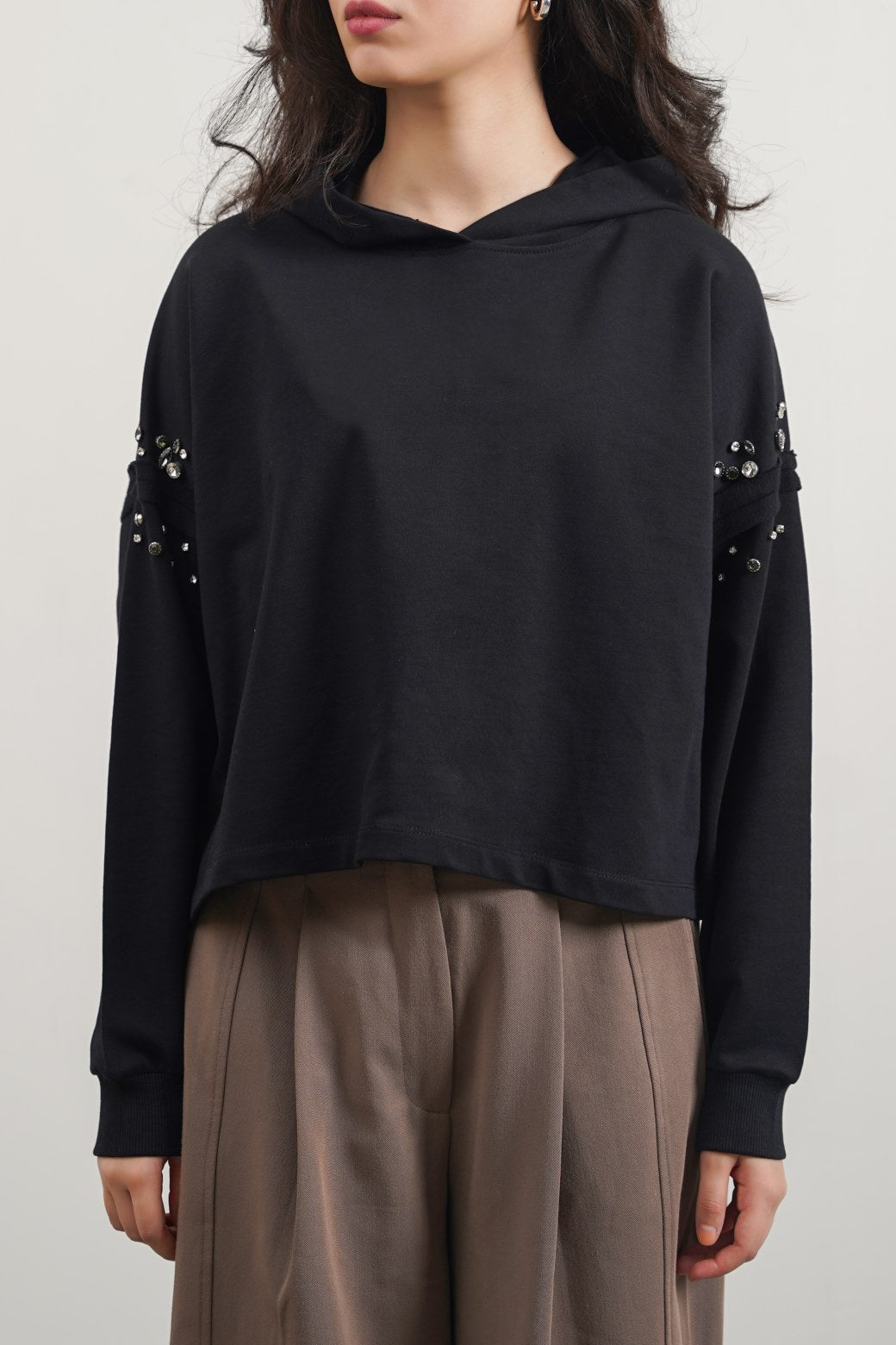 Jumboty Embellished Mid Length Hoodie - Jumboty