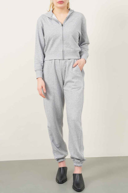 Jumboty Cropped Zipper Hoodie - Jumboty