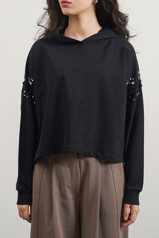 Jumboty Embellished Mid Length Hoodie - Jumboty